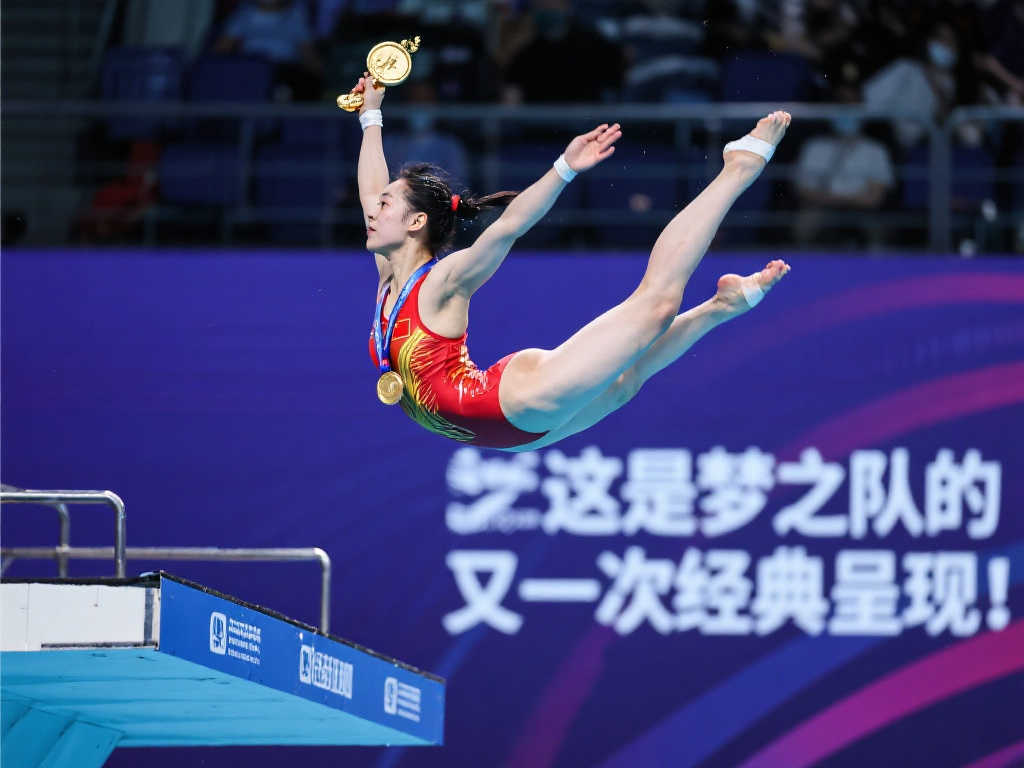 梦之队再添辉煌！陈佳勇夺跳水世界杯总决赛女子3米板金牌