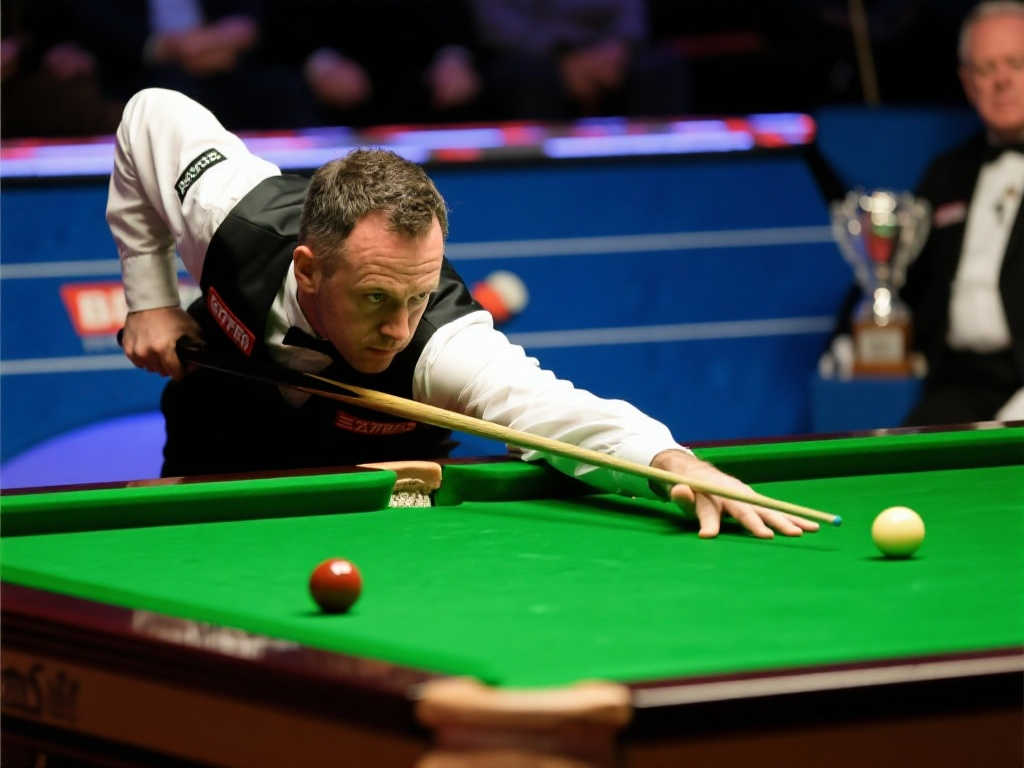 斯诺克世锦赛八强战首阶段：希金斯暂以5-3领先马克-威廉姆斯